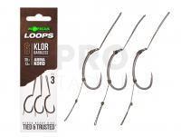 Hooks Korda Loop Rigs Klor Barbless #6B 30lb 13kg 3pcs