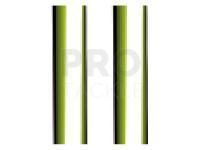 Hemingways Synthetic Tapered Peacock Quill TRANSPARENT - Green