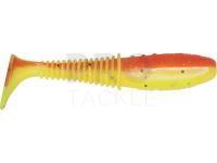 Soft baits Dragon Invader Pro 10cm - Chartreuse/Orange Fluo - black/silver glitter