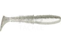 Soft baits Dragon Invader Pro 10cm - Pearl/Clear - silver glitter