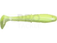 Soft baits Dragon Invader Pro 10cm - Pearl/Super Yellow - silver glitter