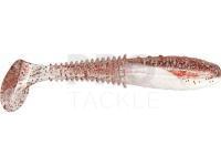 Soft baits Dragon Invader Pro 10cm - White/Clear - red glitter