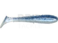 Soft baits Dragon Invader Pro  7.5cm - Pearl BS/Clear - silver/blue glitter