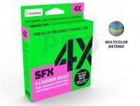 Braided line Sufix SFX 4 Carrier Braid MultiColor 300m 0.235mm