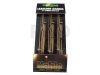 Korda Leadcore Leaders 3x Hybrid Lead Clip Gravel Brown 1m