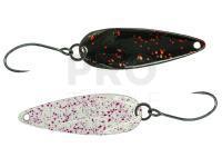 Trout Spoon Molix Lover Area Spoon 1.8 g (1/16 oz) - 339 Black Red Flk / White Splatter