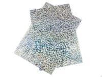 Hareline Lycra Foil Stretch - Silver Holographic