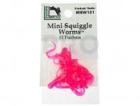 Hareline Mini Squiggle Worms - Fl Fuchsia