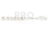 Soft Baits Mustad AJI Worm Fla-Fla 2" 5cm - Clear Silver Glitter