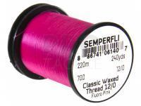 Semperfli Classic Waxed Thread 12/0 240 Yards - Fluoro Pink