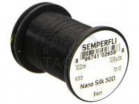 Thread Semperfli Nano Silk 50D 12/0 100m 109yds - Black