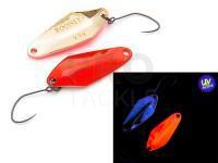 Trout Spoon Nories Masukuroto Rooney 1.8g - #001 (Fluo-Red / Gold)
