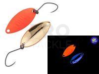 Trout Spoon Nories Masukuroto Tulle 1.4g 24mm - #001 (Fluo- Red / Gold)