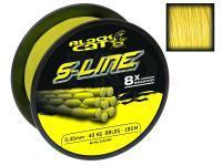 Braid Line Black Cat S-Line Yellow 400m 0.45mm 50kg / 110lbs