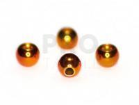 Orange metalic beads 3,8mm