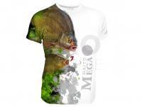 Dragon Breathable T-shirt Megabaits - bream/tench white - L