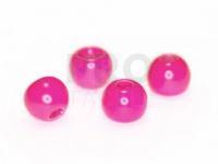 Pink painted beads 3,8mm