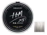 Braided line Dragon HM X8 P.E. Braid Grey 135m 0.20mm