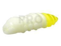 Soft bait FishUp Pupa 1.5inch 38mm - 131 White / Hot Chartreuse