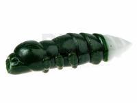 Soft bait FishUp Pupa Garlic Trout Series 1.5 inch | 38mm - 140 Dark Olive / White