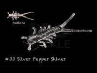 Soft Bait Lunker City Hellgie 1.5 inch - #33 Silver Pepper Shiner