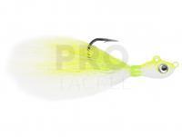 Lure Mustad Big Eye Bucktail Jig 3.5g 1/8oz - Chartreuse-White