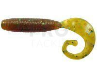 Soft Bait Reins Fat G-Tail Grub 3 inch - 565 Motor Oil Green Flake