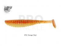 Soft Bait Reins S-Cape Shad 3.5 inch - B76 Chika Orange / Glow Chart Silver