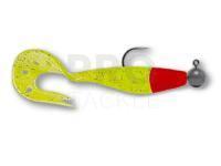 Soft Baits Delalande Sandra 12cm 10g - 100 - Chartreuse Tête Rouge