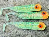 Soft Baits Great Fish GF1 49mm 1g - no scent - glitter light green