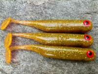 Soft Baits Great Fish GF1 49mm 1g - no scent - motor oil green