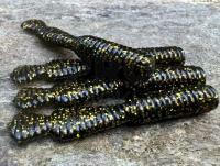 Soft Baits Great Fish GF2 Leech 60mm 1.8g - no scent - black & gold