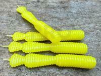 Soft Baits Great Fish GF2 Leech 60mm 1.8g - no scent - yellow