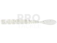 Soft Baits Mustad AJI Worm Fla-Fla 2" 5cm - White Glow Glitter