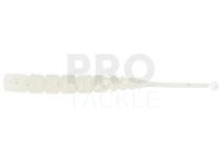 Soft Baits Mustad AJI Worm Plu-Plu 2" 5cm - White Glow Glitter