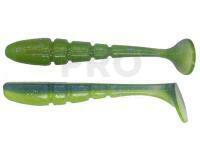 Soft Baits X Zone Lures Pro Series Mini Swammer 3.5" 9cm - Electric Blue / Chartreuse