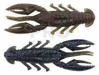 Soft Baits X Zone Lures Scented Stealth Craw 2.5" 6cm - Black Blue Flake/Green Pumpkin Laminate