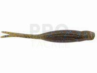 Soft Baits X Zone Lures Scented Stealth Minnow 2.75" 7cm - Green Pumkin Blue Flake