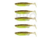 Soft Baits Savage Gear Fat Minnow T-Tail 13cm 20g 5pcs - Green Pearl Yellow