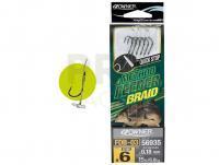 Leaders Owner Method Feeder Braid with Quick stop FDB-03 10cm #6 0.18mm 15lb 6.8kg 6pcs