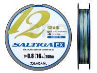Braid Line Daiwa UVF Saltiga Sensor 12 Braid EX + Si Multicolor 200m #1.5