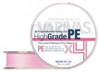 Braided line Varivas High Grade PE X4 Milky Pink 150m 25lb #1.5