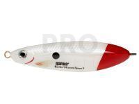 Lure Rapala Rattlin` Minnow Spoon 8cm - Pearl White Red Tail