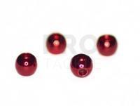 Red metalic beads 3,3mm