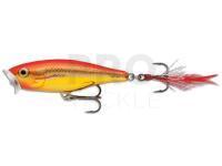 Skitter Pop 9cm - Steel Gold Fluorescent Red