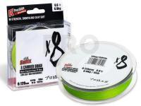 Braided line Sufix X8 Braid Neon Chartreuse 150m 0.128mm PE#0.6
