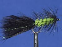 Fly Tadpole Black & Lime no. 10