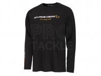 Savage Gear Signature Logo Long Sleeve T-Shirt Black Caviar - L