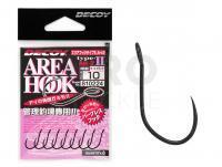 Hooks Decoy AH-2 Area Hook Type II Mat Black - #6