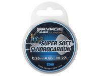 Fluorocarbon Line Savage Gear Super Soft Fluorocarbon Egi Pink 25m 0.29mm 6.03kg 13.29lb